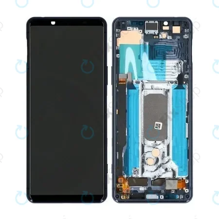 Sony Xperia 5 II - LCD Display + Touch Screen + Frame (Blue) - A5024934A Genuine Service Pack