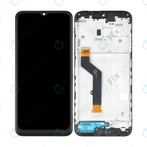 Motorola Moto E7 Plus XT2081 - LCD Display + Touch Screen + Frame (Black) TFT