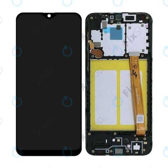 Samsung Galaxy A20e A202F - LCD Display + Touch Screen + Frame (Black) TFT
