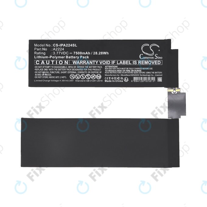 Apple iPad Pro 11.0 (2nd Gen 2020) - Battery A2224 7500mAh HQ