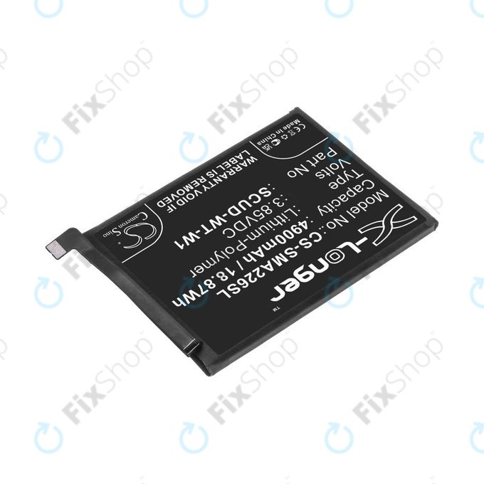 Battery for Samsung A22 5G A226B, 4900mAh, Li-Pol, 3.85 V, SCUD-WT-W1, HQ
