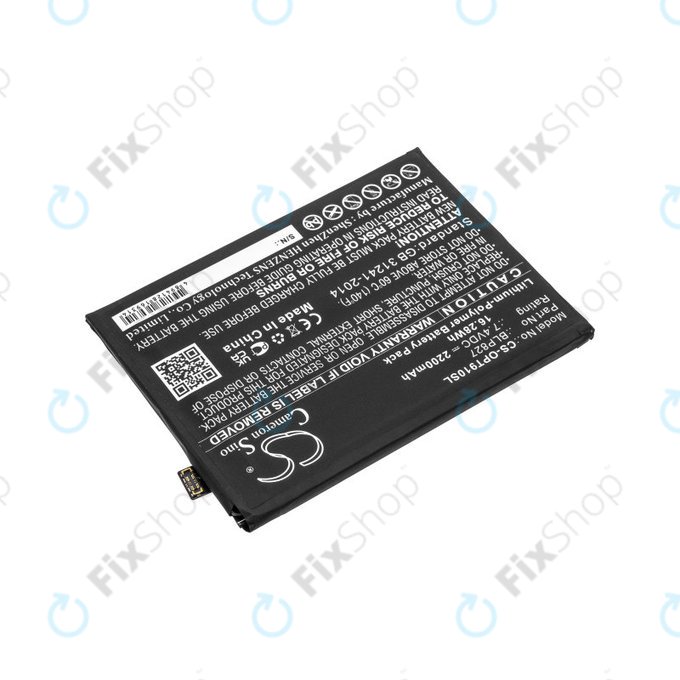 Battery for OnePlus 9 Pro LE2121 LE2125, 2200mAh, Li-Pol, 7.4 V, BLP827, HQ