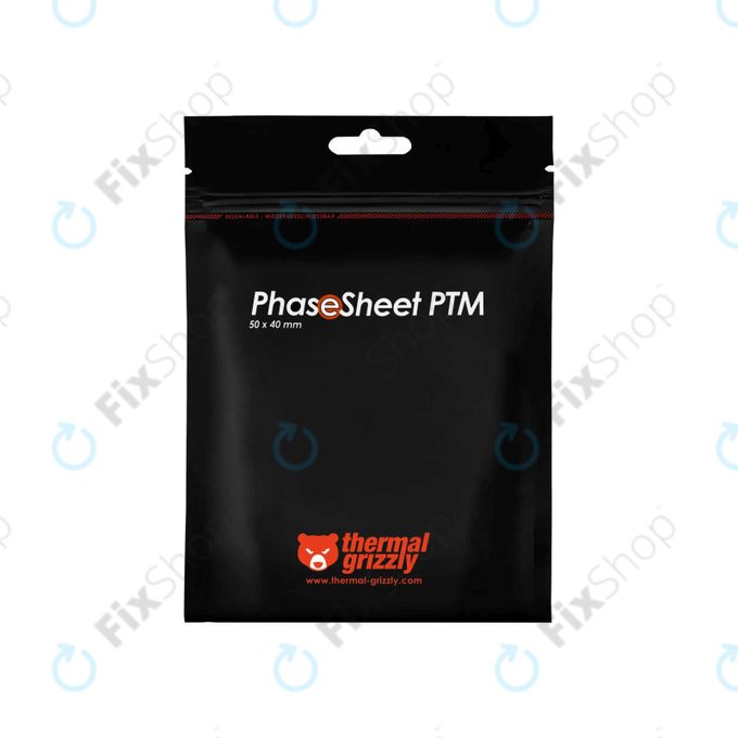 Thermal Pad 50x40x0.2mm, Thermal Grizzly PhaseSheet PTM