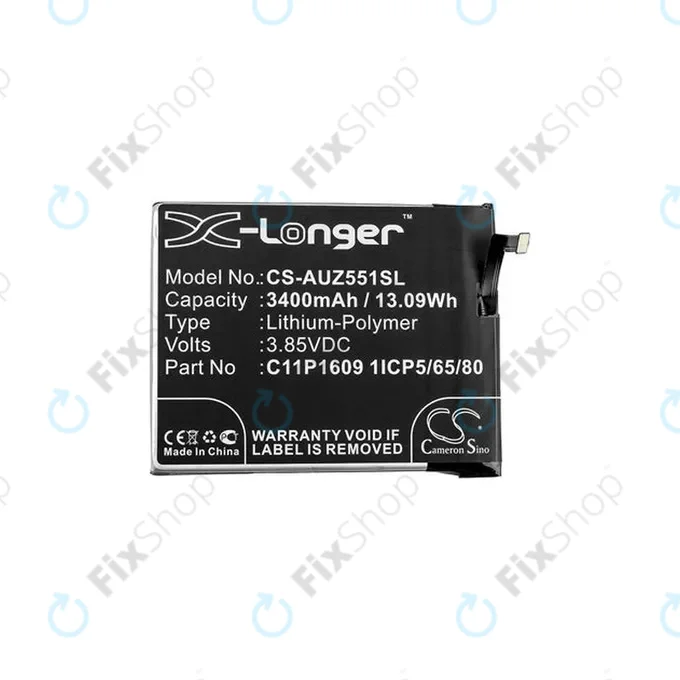 Asus Zenfone 3 Max ZC553KL (X00DD), 4 Max ZC554KL (X00ID) - Battery C11P1609 3400mAh HQ