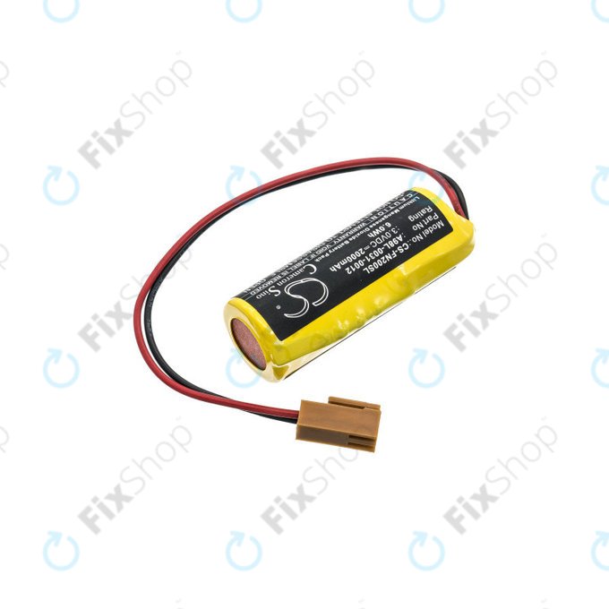 Battery for GE Fanuc, 2000mAh, Li-MnO2, 3V, A98L-0031-0012, HQ
