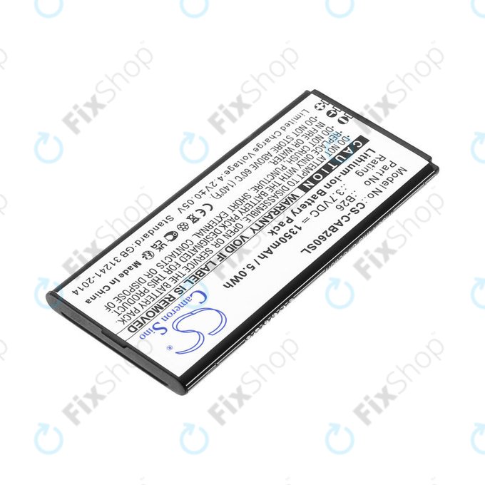Battery for Cat B26, 1350mAh, Li-Ion, 3.7V, B26, HQ