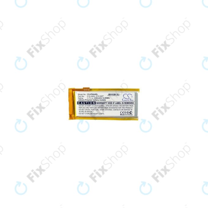 Apple iPod Nano (4th Gen) - Battery 616-0405 240mAh HQ