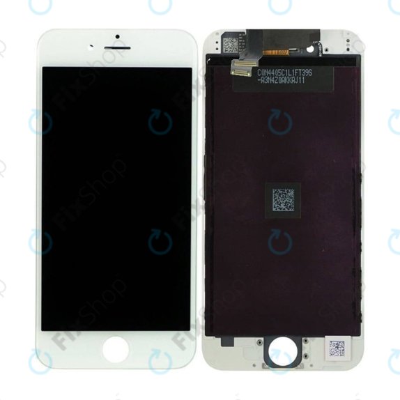 Display In-Cell for iPhone 6, White, Touch Screen with Frame, FixPremium