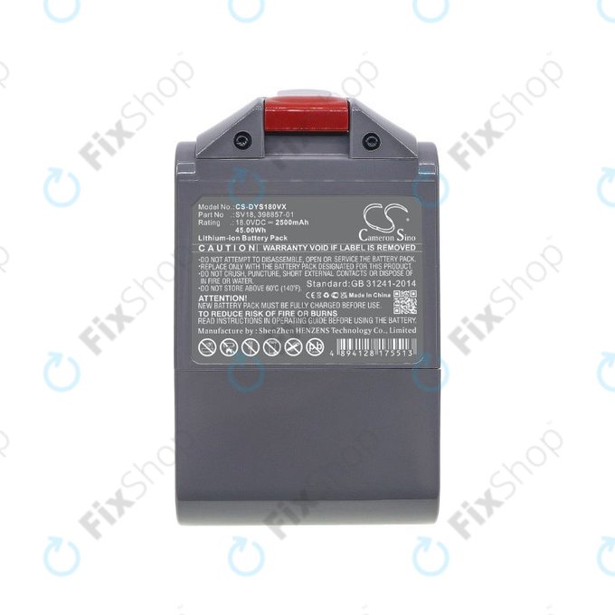 Dyson V-series - Battery SV18, 398857-01 Li-Ion 18V 2500mAh HQ