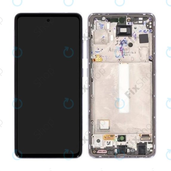 Samsung Galaxy A52s 5G A528B - LCD Display + Touch Screen + Frame (Awesome Violet) - GH82-26861C, GH82-26909C, GH82-26863C, GH82-26910C Genuine Service Pack