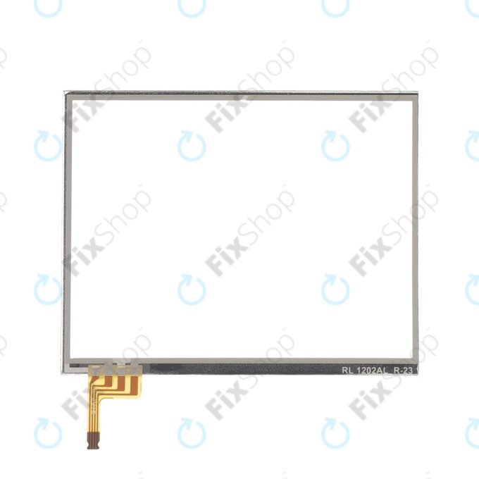 Bottom touch screen glass with adhesive for Nintendo DS Lite