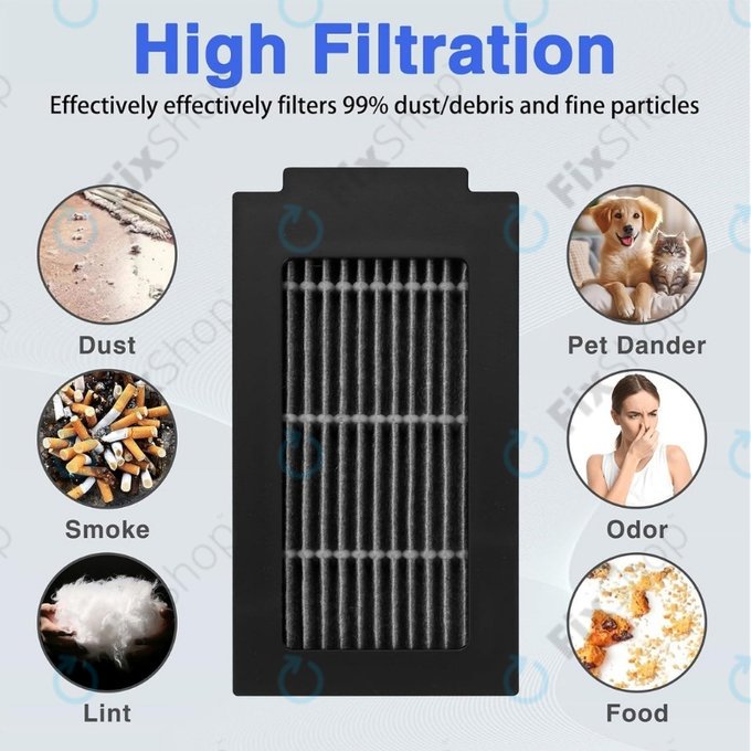 HEPA Filter, 2pcs for Ecovacs Deebot T50 Omni, T50 Pro Omni, T50 Max, T50 Max Pro Omni