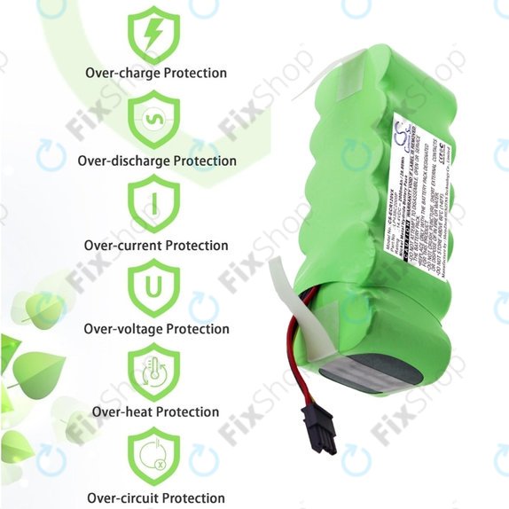 Ecovacs Deebot CR120, KK-8, X500 - Battery LP43SC2000P Ni-MH 14.4V 2000mAh HQ