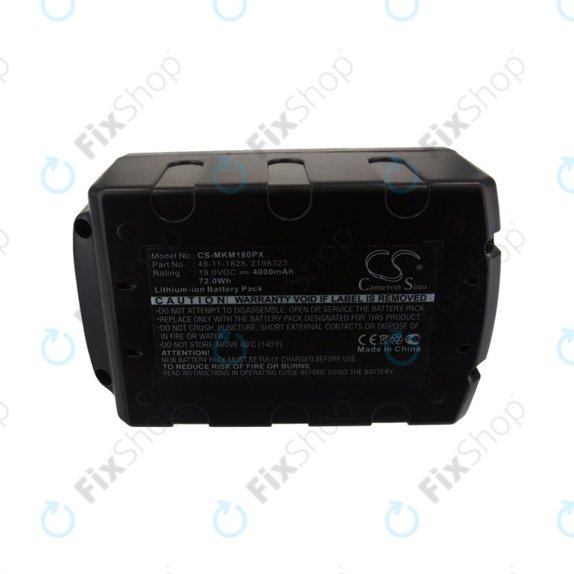 Milwaukee 2600-series, 2700-series, AG-125, C18, HD18, M12, M18 - Battery YTB313 Li-Ion 4000mAh HQ