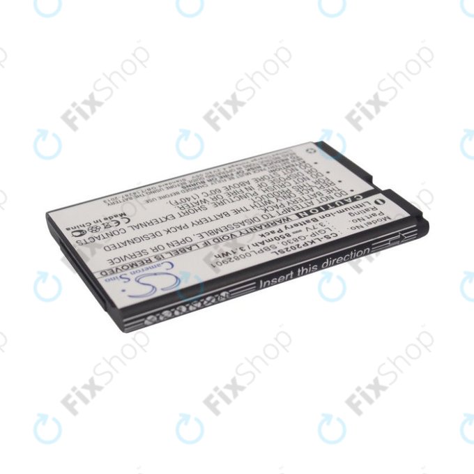 Battery for LG KG120, 850mAh, Li-Ion, 3.7V, LGIP-G830, HQ