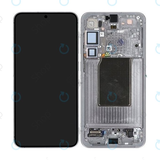 Samsung Galaxy S25 Plus - LCD Display + Touch Screen + Frame (Silver Shadow) OLED