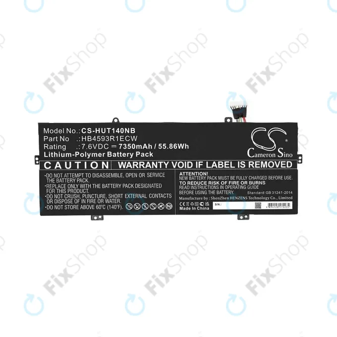 Huawei MateBook X Pro - Battery HB4593R1ECW 7350mAh HQ