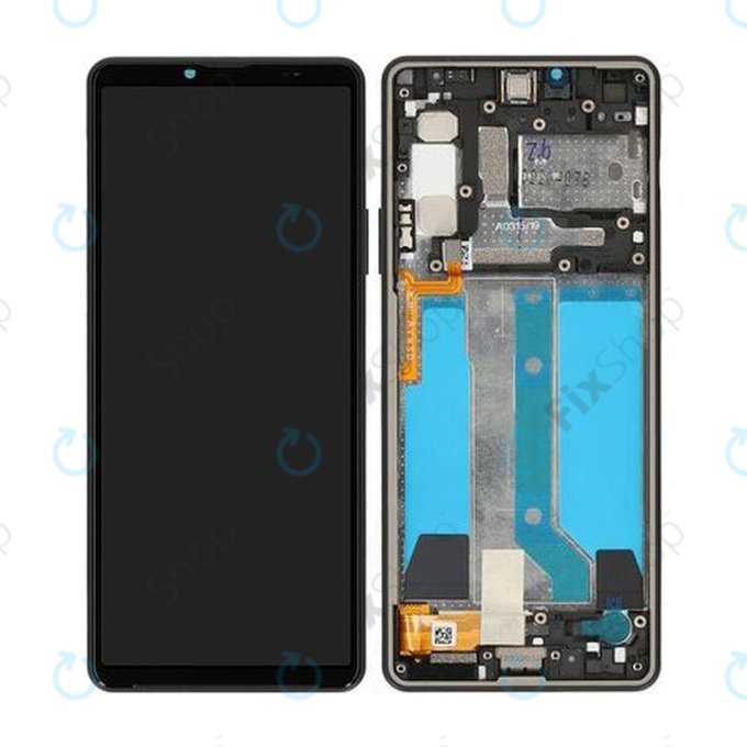 Sony Xperia 10 IV XQCC54 - LCD Display + Touch Screen + Frame (Black) - A5047173A Genuine Service Pack