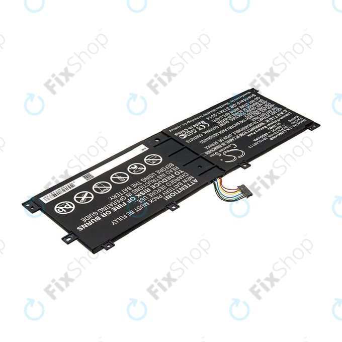 Battery for Lenovo IdeaPad Miix 510, Miix520, Miix 5 Pro, 4850mAh, Li-Pol, 7.68V, 2ICP5/70/106, HQ