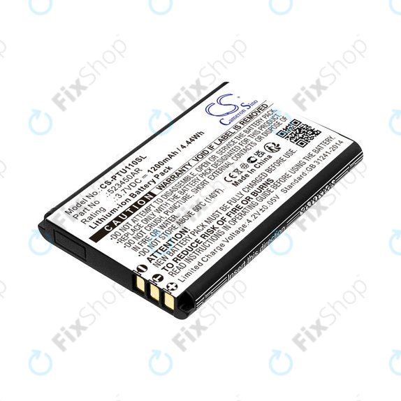 Battery for Panasonic Kx-Tf200, Kx-Tu110, 1200mAh, Li-Ion, 3.7V, 523450AR, HQ