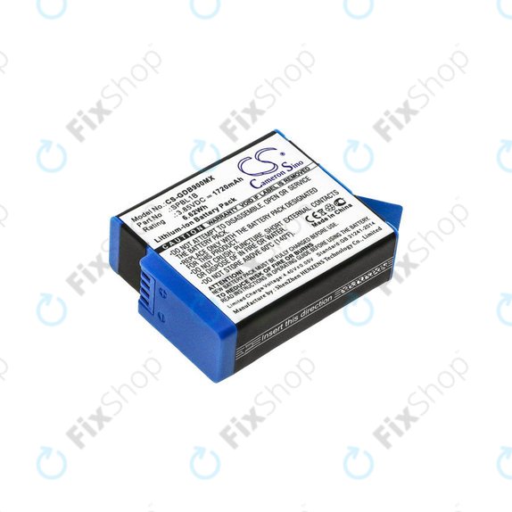 Battery for Gopro Hero 9, 11, 1720mAh, Li-Ion, 3.85V, SPBL1B, HQ