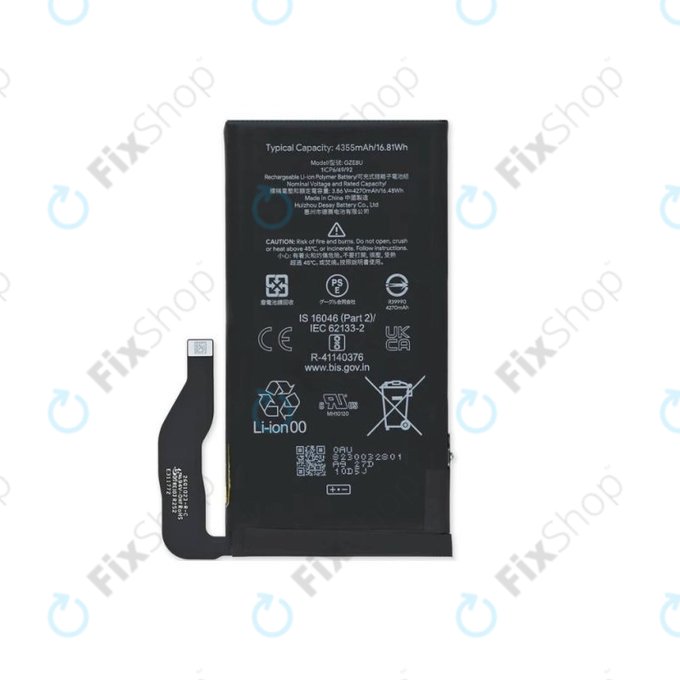 Google Pixel 7 GVU6C GQML3 - Battery GZE8U 4355mAh - G949-00338-01 Genuine Service Pack