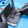 Unfastening the display and battery connector cover #3