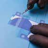 Transfer the adhesive-backed strip #3