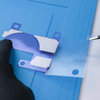 Transfer the adhesive-backed strip #4