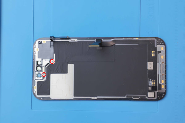 Unfastening the front sensor bracket