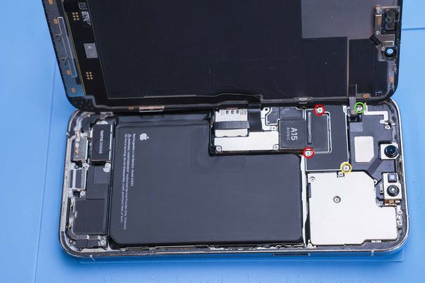Dismounting the front sensor connector cover