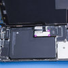 Removing the battery connector cover #1