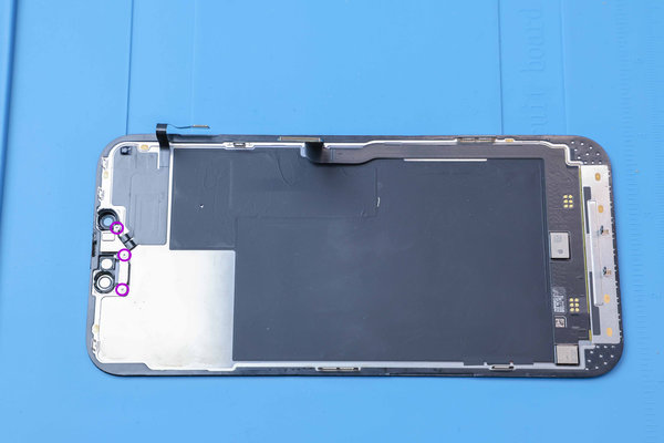 Unfasten adnd remove the front sensor bracket