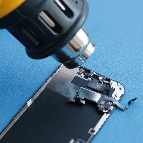 Warm the top edge of the screen