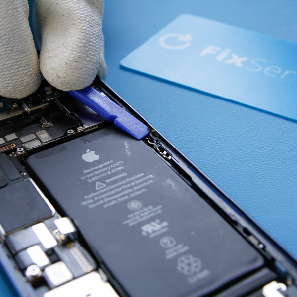 Peel off the old glue around the edges of the iPhone