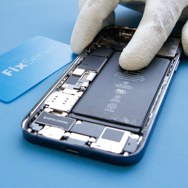 Insert a new battery into iPhone