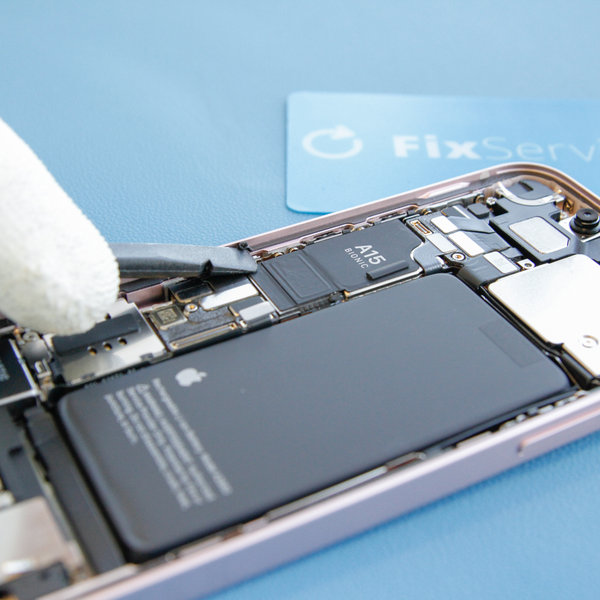 Peel off the old glue around the edges of the iPhone