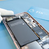Peeling off the adhesive handles #2