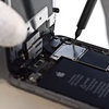 Removing front panel cable bracket from the LCD assembly. #2