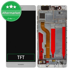 Huawei P9 - LCD Display + Touch Screen + Frame (White) TFT