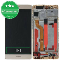 Huawei P9 - LCD Display + Touch Screen + Frame (Gold) TFT