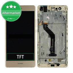 Huawei P9 lite - LCD Display + Touch Screen + Frame (Gold) TFT