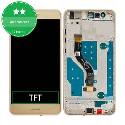 Huawei P10 lite - LCD Display + Touch Screen + Frame (Platinum Gold) TFT