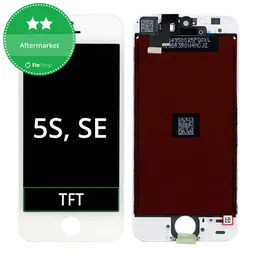 Apple iPhone 5S, SE - LCD Display + Touch Screen + Frame (White) TFT