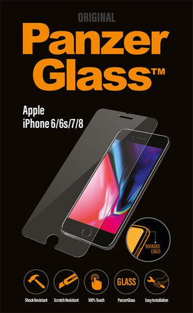 PanzerGlass - Tempered Glass Standard Fit for iPhone 6, 6s, 7, 8, SE 2020 & SE 2022, transparent