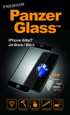 PanzerGlass PREMIUM - Tempered Glass for iPhone 6, 6S, 7, 8, SE 2020 & SE 2022, black