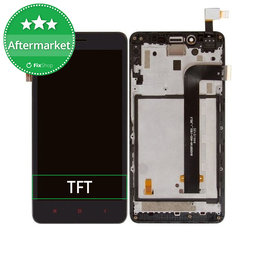 Xiaomi Redmi Note 2 - LCD Display + Touch Screen + Frame (Black) TFT