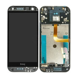 HTC One Mini 2 (M8MINI) - LCD Display + Touch Screen + Frame (Gunmetal Gray) - 80H01911-00 Genuine Service Pack