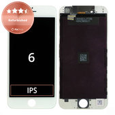 Display for iPhone 6, White, Touch Screen with Frame, Refurbished