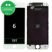 Display for iPhone 6, White, Touch Screen with Frame